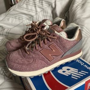 Rose Gold NB sneakers